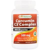 Best Naturals, Curcumin C3 Complex with Bioperine, 500 mg , 120 VCaps