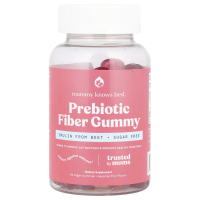 Mommy Knows Best, Prebiotic Fiber Gummy, Assorted Fruit, 60 Vegan Gummies