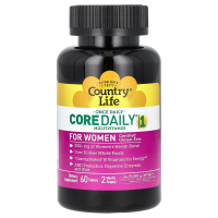 Country Life, Мультивитамины Core Daily-1, для женщин, 60 таблеток