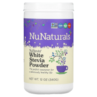 NuNaturals, NuStevia Белый порошок стевии, 12 унций (340 г)