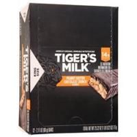 Tiger's Milk, King Size Tiger's Молочный батончик с арахисовым маслом и шоколадным хрустом 12 батончиков