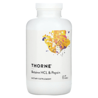 Thorne Research, Бетаин HCL и пепсина, 450 Veggie Caps