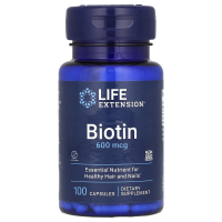 Life Extension, Биотин, 600 мкг, 100 капсул