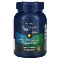 GNC, Triple Strength Fish Oil Mini, 120 Mini Softgels