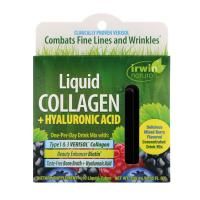 Irwin Naturals, Liquid Collagen + Hyaluronic Acid, Mixed Berry, 10 Liquid-Tubes, 10 ml Each