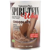 Nature's Plus, Сыворотка Spiru-Tein, питание с высоким содержанием белка, шоколад, 448 г