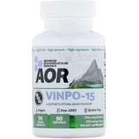 Advanced Orthomolecular Research AOR, Vinpo-15, 90 Vegan Capsules