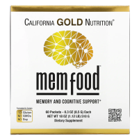 California Gold Nutrition, MEM Food, для поддержки памяти и когнитивных функций, 60 пакетиков по 8,5 г (0,3 унции) каждый
