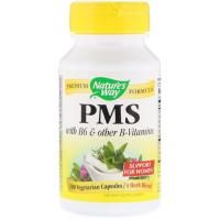 Nature's Way, PMS with B6 & Other B-Vitamins, 100 Vegetarian Capsules