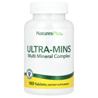 Nature's Plus, Ультра-мины, разные минералы с цельными пищевыми продуктами, 180 таблеток