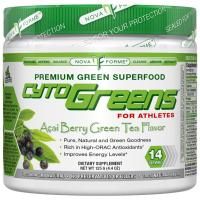 NovaForme, CytoGreens, зеленая суперпища, высокое содержание антиоксидантов, зеленый чай со вкусом ягод асаи, 4,4 унции (125 г)