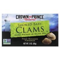 Crown Prince Natural, Копченые молодые мидии в оливковом масле, 3 унции (85 г)
