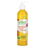 Alba Botanica, Очищающее средство для лица с ферментами ананаса, 8 жидких унций (237 мл)