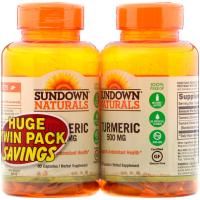 Sundown Naturals, Turmeric, Twin Pack, 500 mg , 90 Capsules Each