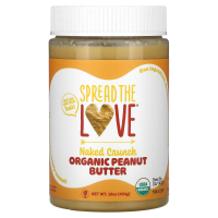 Spread The Love, Organic Peanut Butter, Naked Crunch, 16 oz (454 g)