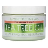 Advanced Clinicals, Tea Tree Oil, Detoxifying Hair Mask, 12 oz (340 g)