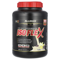 ALLMAX Nutrition, Isoflex, 100% суперочищенный изолят сывороточного протеина (технология ионной фильтрации WPI), ванильный вкус, 2,27 кг