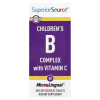 Superior Source, комплекс витаминов группы B и витамина C для детей, 60 быстрорастворимых таблеток MicroLingual