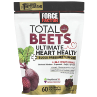 Force Factor, Total Beets® с коэнзимом Q10, Ultimate Heart Health, черная вишня, 60 жевательных таблеток Superfood