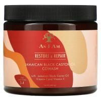 As I Am, Restore & Repair, Jamaican Black Castor Oil Cowash with Jamaican Black Castor Oil, Vitamin C and Vitamin E, 16 fl oz (454 g)
