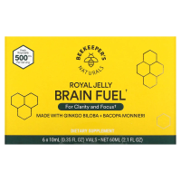 Beekeeper's Naturals, B. LXR Brain Fuel, 6 Vials, 0.35 fl oz (10 ml) Each