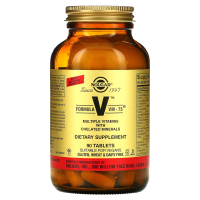 Solgar, Formula V, VM-75, Мультивитамины с хелатными минералами, 90 таблеток