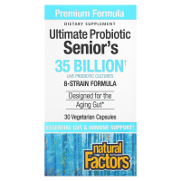 Natural Factors, Ultimate Probiotic Senior's, 35 Billion CFU, 30 Vegetarian Capsules