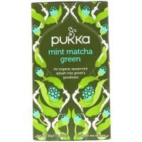 Pukka Herbs, Мятный зеленый чай маття, 20 пакетиков зеленого чая, 1,05 унц. (30 г)