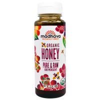 Madhava Natural Sweeteners, Органический мед, Чистый и Необработанный, 12 унций (340 г)
