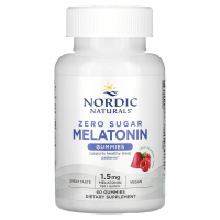 Nordic Naturals, Жевательные таблетки с мелатонином, малина, 1,5 мг, 60 жевательных таблеток