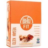 Bhu Foods, Веганский Кето-Гороховый Протеиновый батончик Соленая Карамель + Орех Пекан 12 батончиков