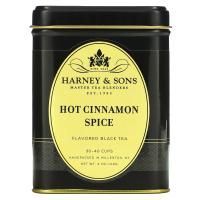 Harney & Sons, Черный чай, горячая специя из корицы, 4 унции