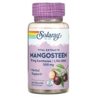 Solaray, Экстракт мангустана, 500 мг, 60 вегетарианских капсул