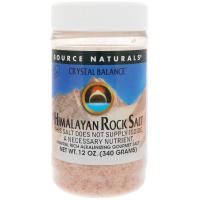 Source Naturals, Кристаллический баланс, гималайская каменная соль, мелкого помола, 12 унций (340 г)