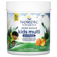 Nordic Naturals, жевательные мультивитамины для детей без сахара, со вкусом апельсина и лимона, 120 жевательных таблеток