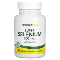 Nature's Plus, Super Selenium, супер селен, 200 мкг, 90 таблеток