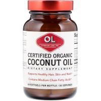 Olympian Labs, Certified Organic Coconut Oil, Organic, 60 Softgels