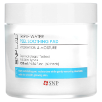 SNP, LAB+ Triple Water, пилинг-диски с успокаивающим эффектом, 60 шт.