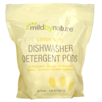 Mild By Nature, Средство для мытья посуды в посудомоечной машине, с ароматом лимона, 60 капсул, 1077 г (2,38 фунта, 36,48 унции)