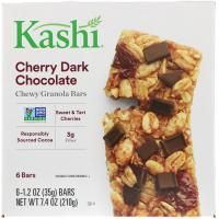 Kashi, Вкусные жевательные батончики с темным шоколадом со вкусом вишни, 6-2шт, 1.2 унций (35 г)