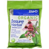 Zand, Organic HerbaLozenge, Insure Herbal, 18 Mentholated Lozenges