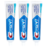 Crest, отбеливающая зубная паста с фторидом (пищевая сода и перекись), свежая мята, 3 шт. в упаковке, 161 г (5,7 унции)