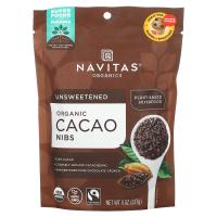 Navitas Organics, Органические кусочки какао-бобов, 227 г