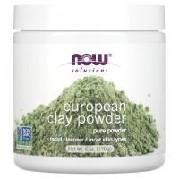 Now Foods, Solutions, порошок из европейской глины, очиститель для лица, 6 унц. (170 г)