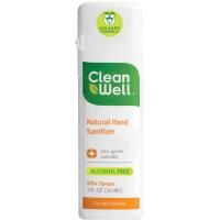 CleanWell, Дезинфицирующее средства для рук, без спирта, апельсин и ваниль, 30 мл