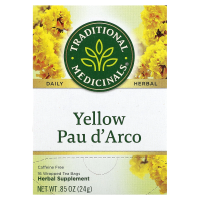 Traditional Medicinals, Yellow Pau d 'Arco, без кофеина, 16 чайных пакетиков, 24 г (0,85 унции)