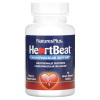 Nature's Plus, Сердцебиение, Поддержка Сердечно-сосудистой системы , 90 Таблеток в Форме Сердца