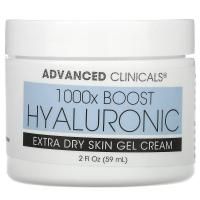 Advanced Clinicals, Hyaluronic, Extra Dry Skin Gel Cream, 2 fl oz (59 ml)