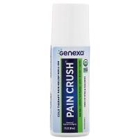 Genexa, Pain Crush, холодное терапевтическое средство для облегчения боли, шариковый аппликатор, 89 мл (3 жидк. унции)