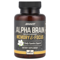 Onnit, Alpha Brain, Memory and Focus, 30 Capsules